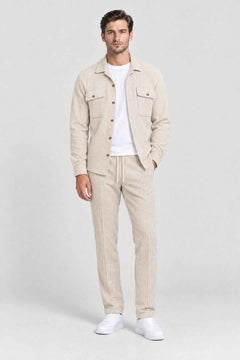 Men's Waffle Knit Overshirt Co-ord Set