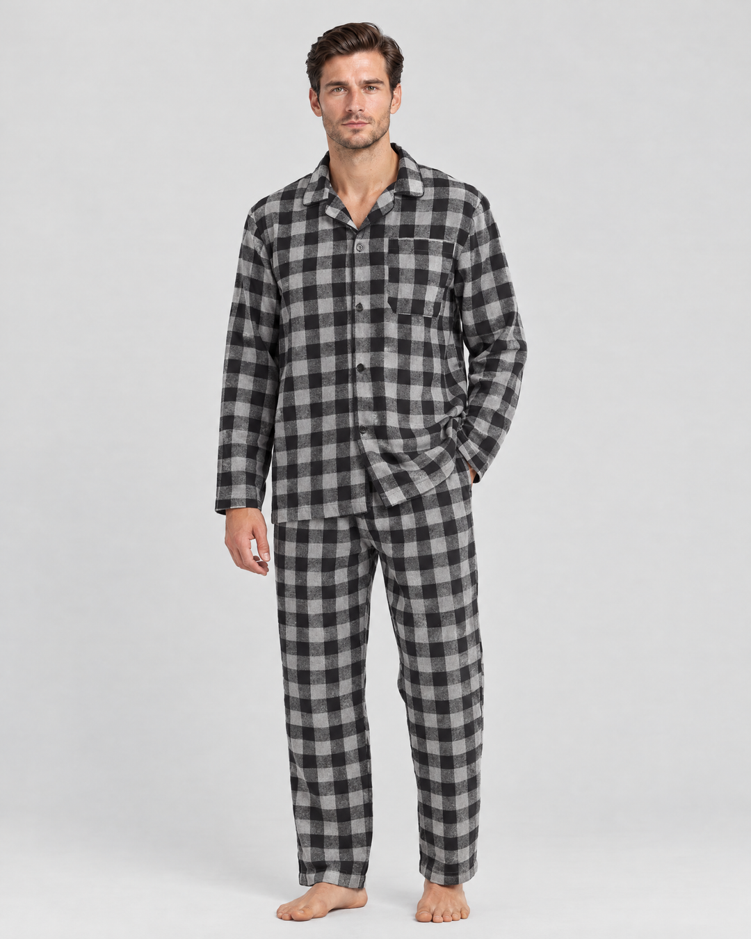 Richmond pyjama set, Grey Check