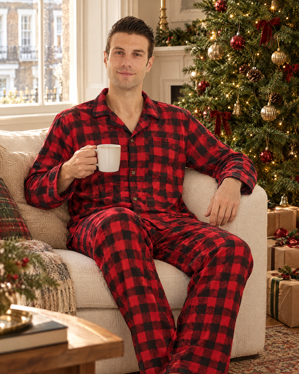 Richmond pyjama set on Christmas morning