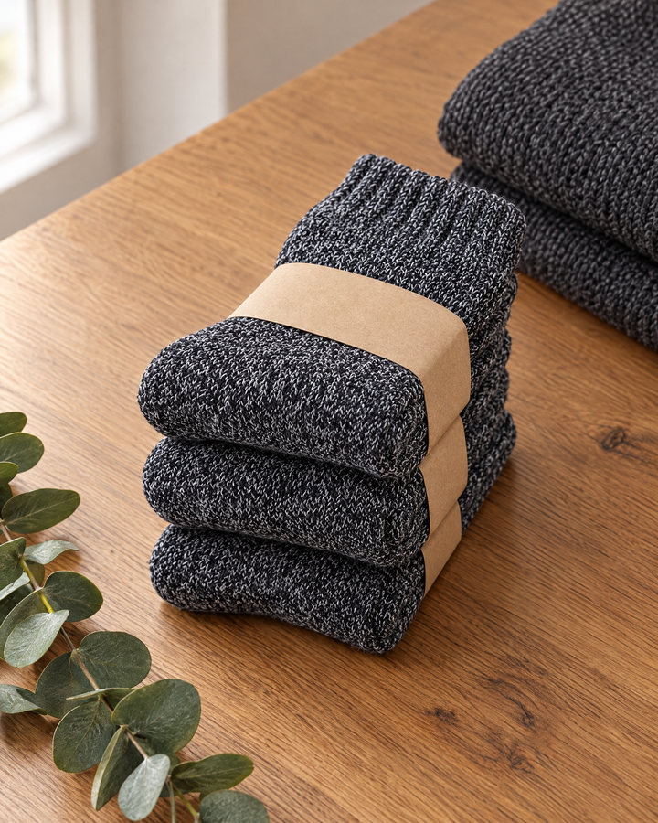 Dales thermal socks 3-pack in Charcoal