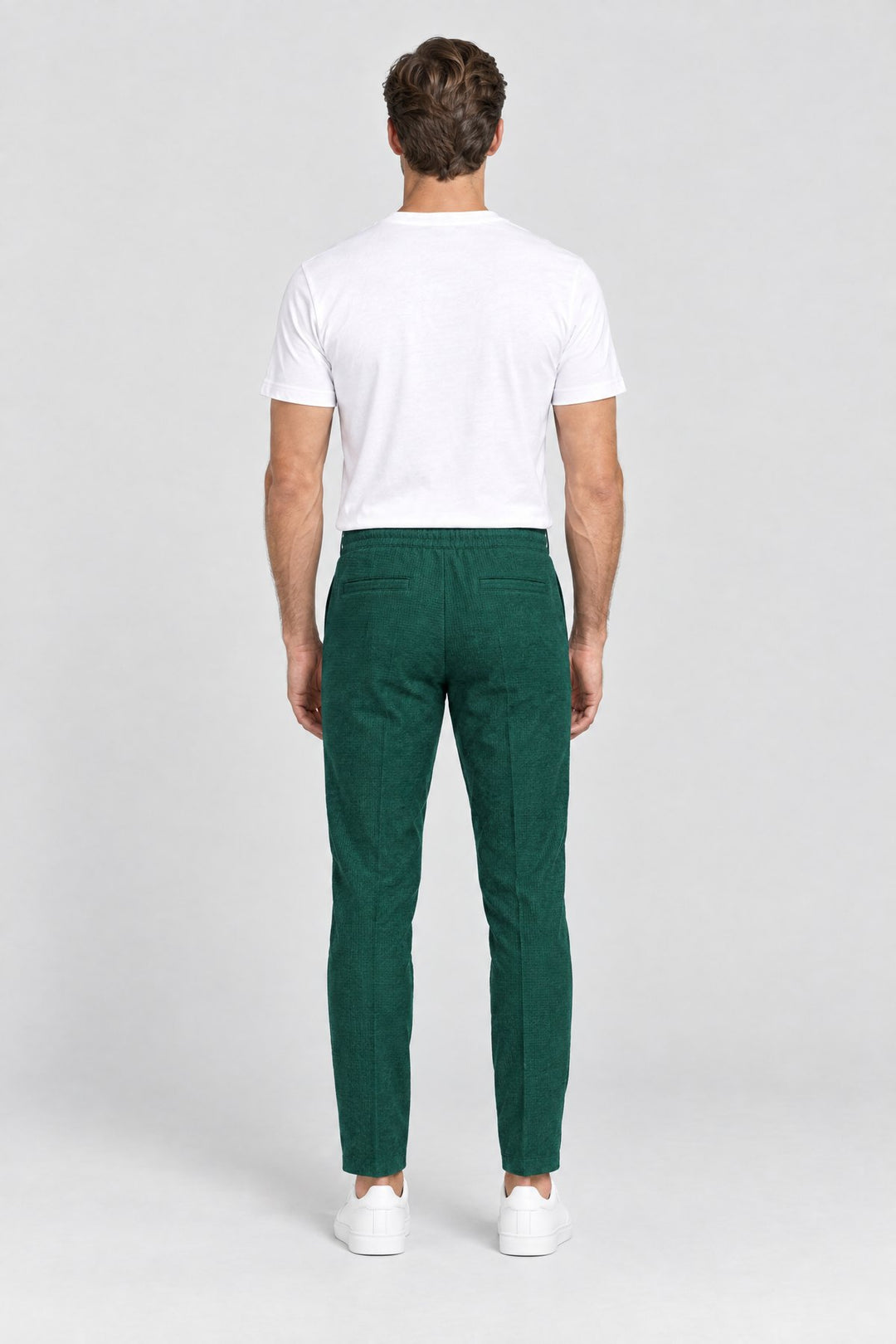 The Battersea Waffle Jogger in Forest, back view