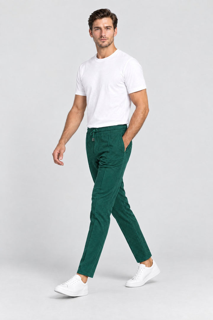 The Battersea Waffle Jogger in Forest, side view