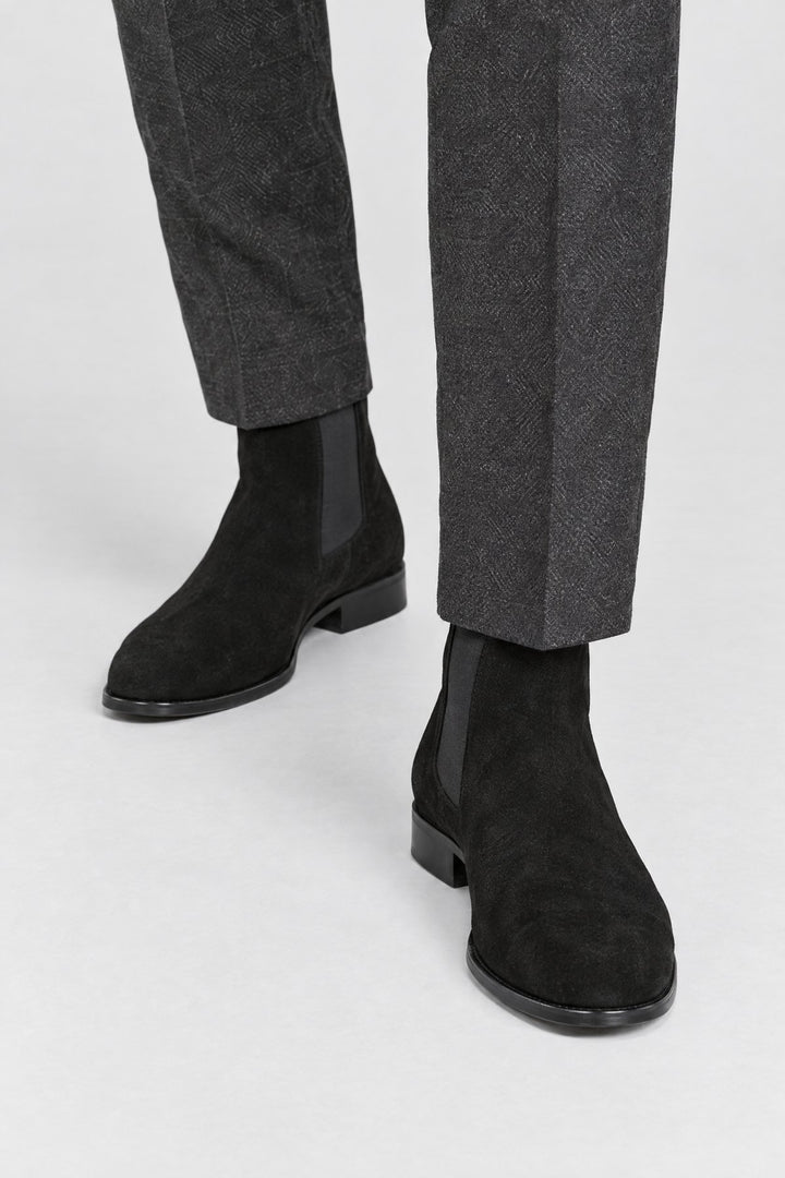 The Bond Street Chelsea Boot in Black, close-up