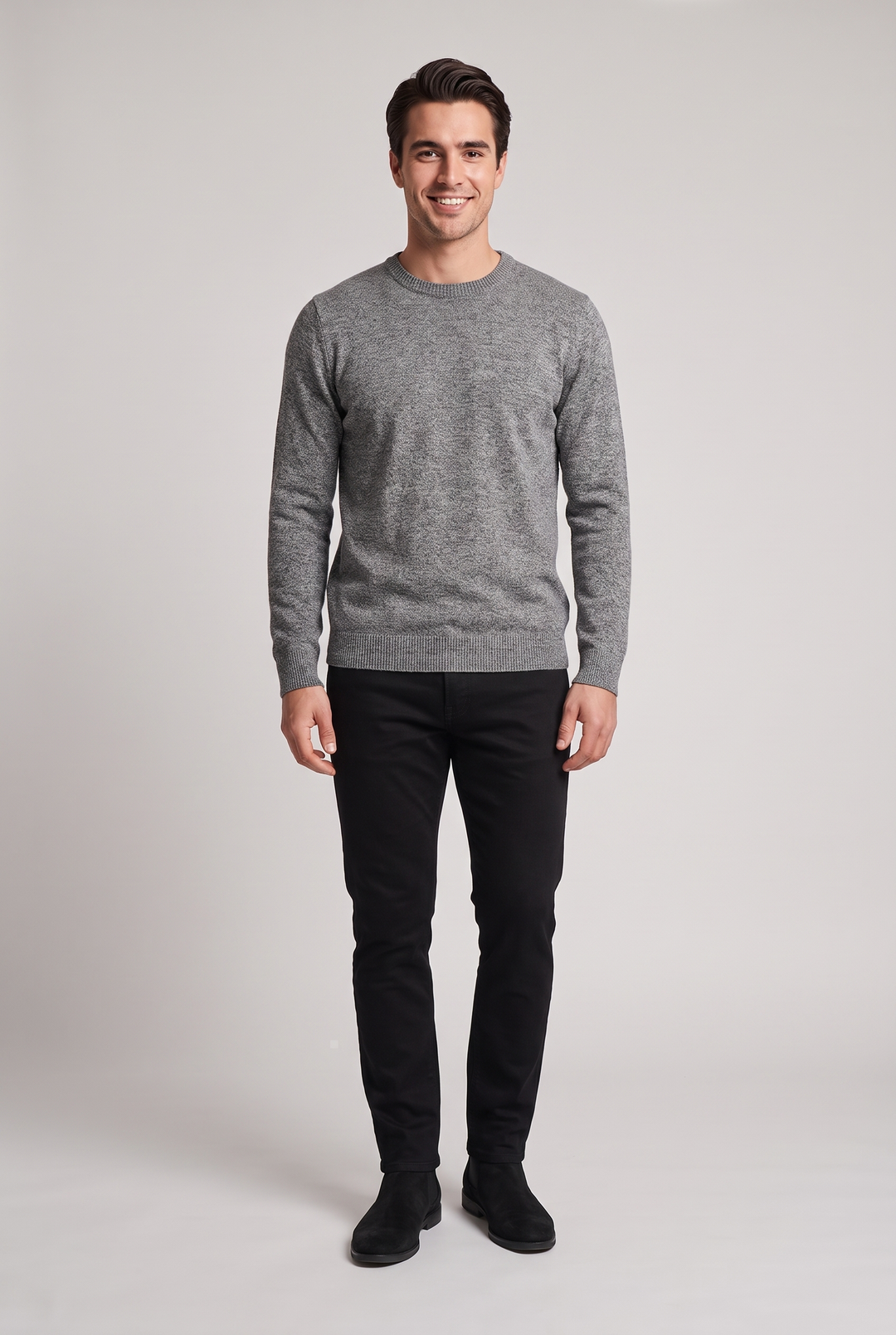 The Brick Lane Slim Black Jean in Black – menswear by WARDLEY London