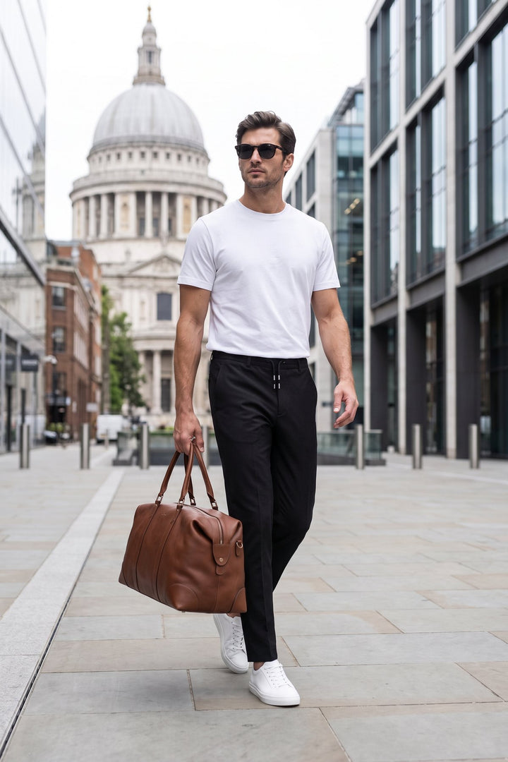 The Camden Tech Trouser styled in London