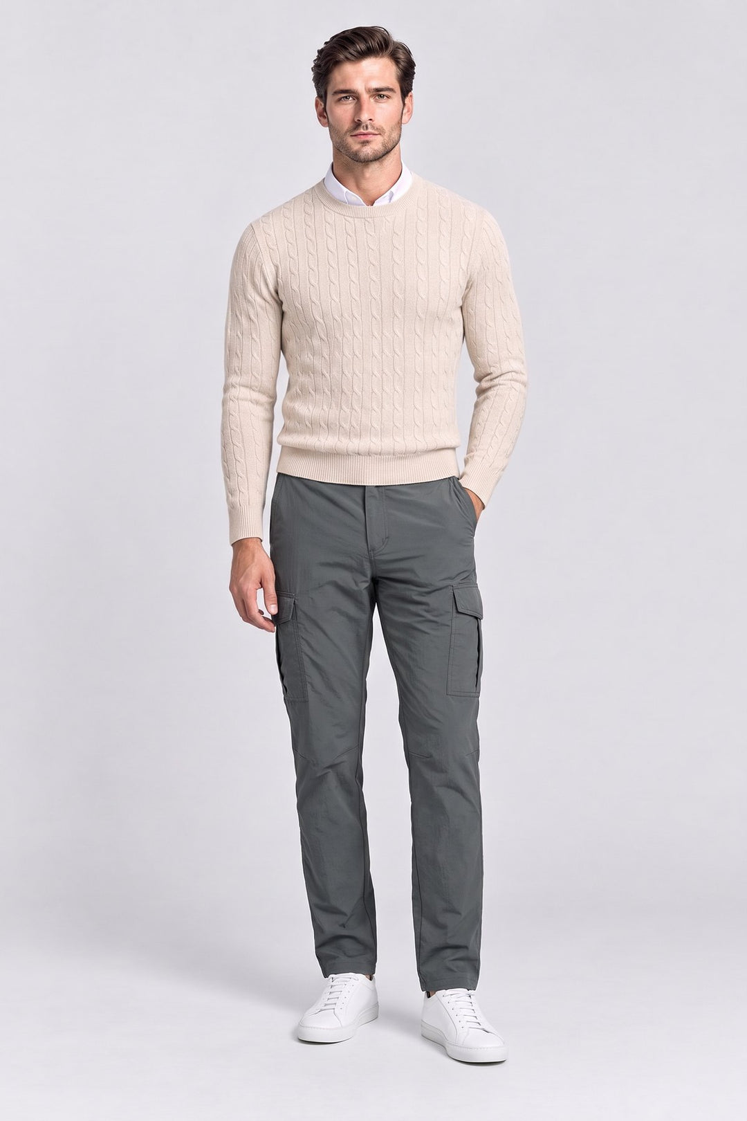 The Canary Wharf Tech Cargo in Grey – men&
