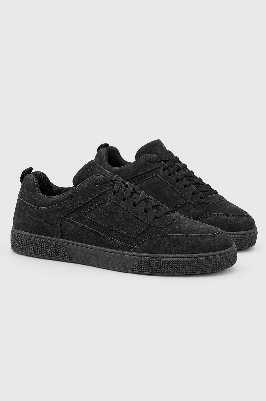 The Carnaby Trainer in Black, product shot