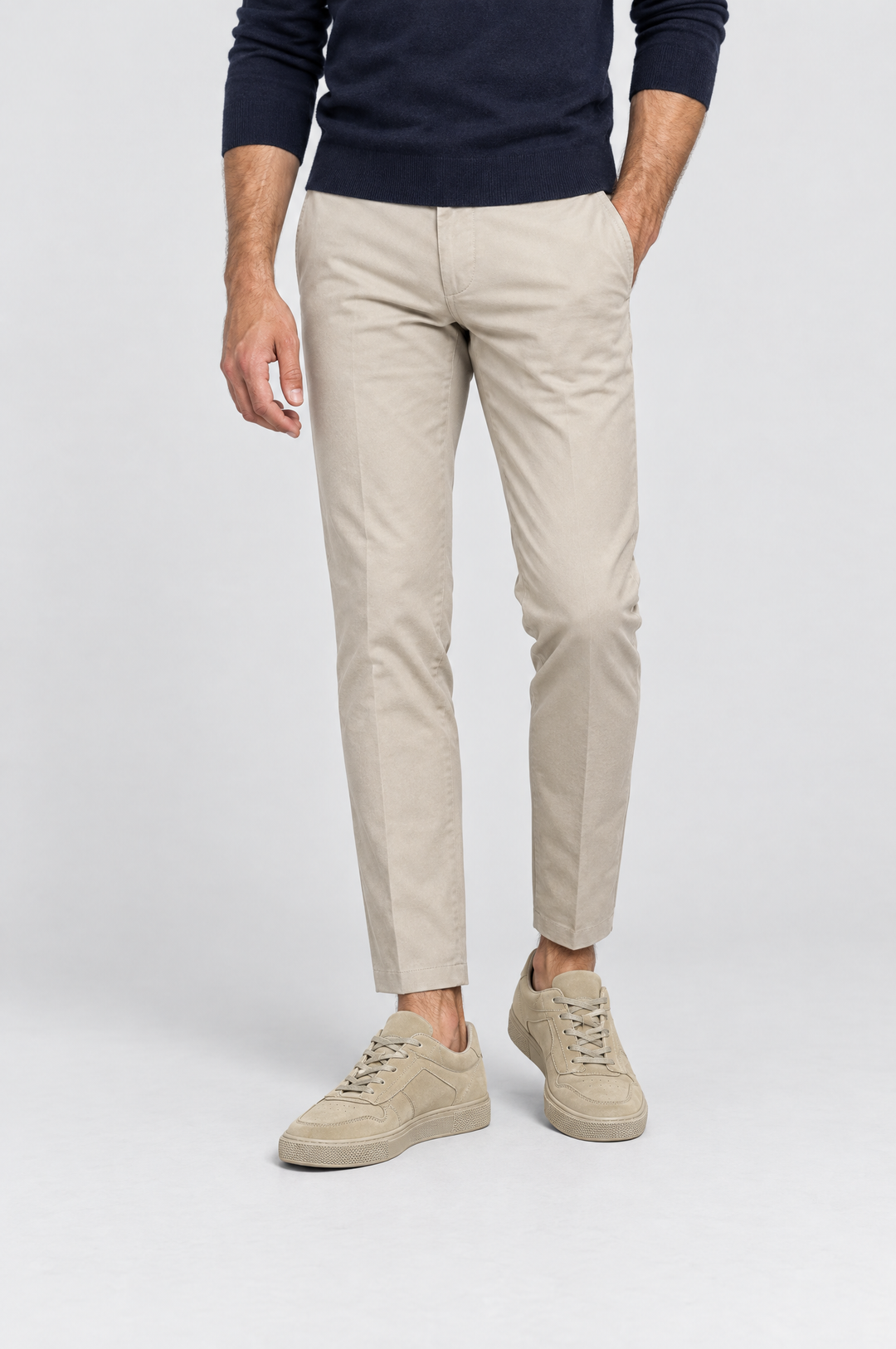 The Carnaby Trainer in Sand, on foot