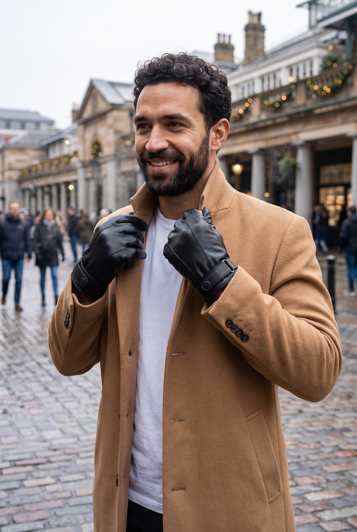 The Chester Fleece-Lined Gloves styled in London