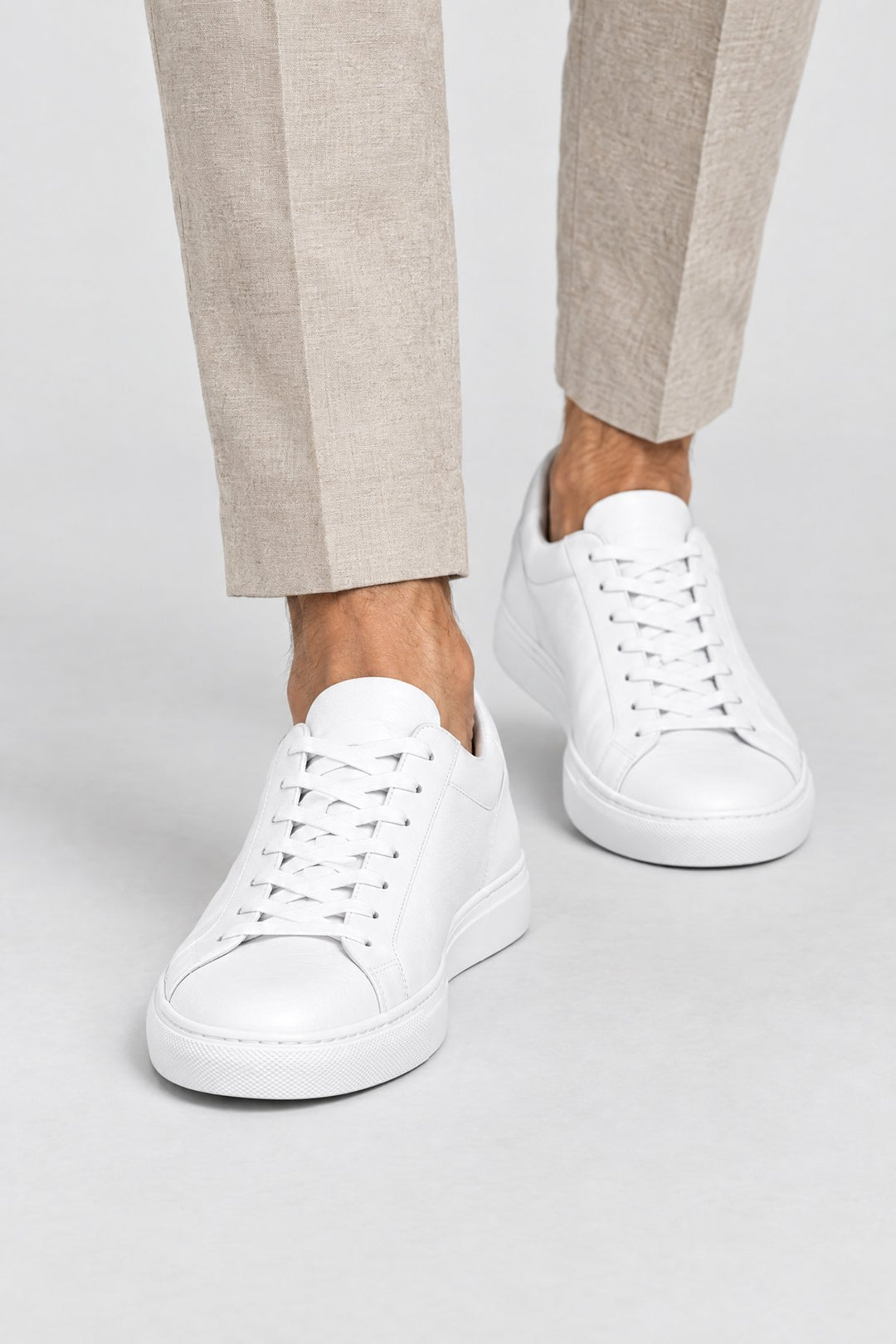 The Court Sneaker in White, close-up