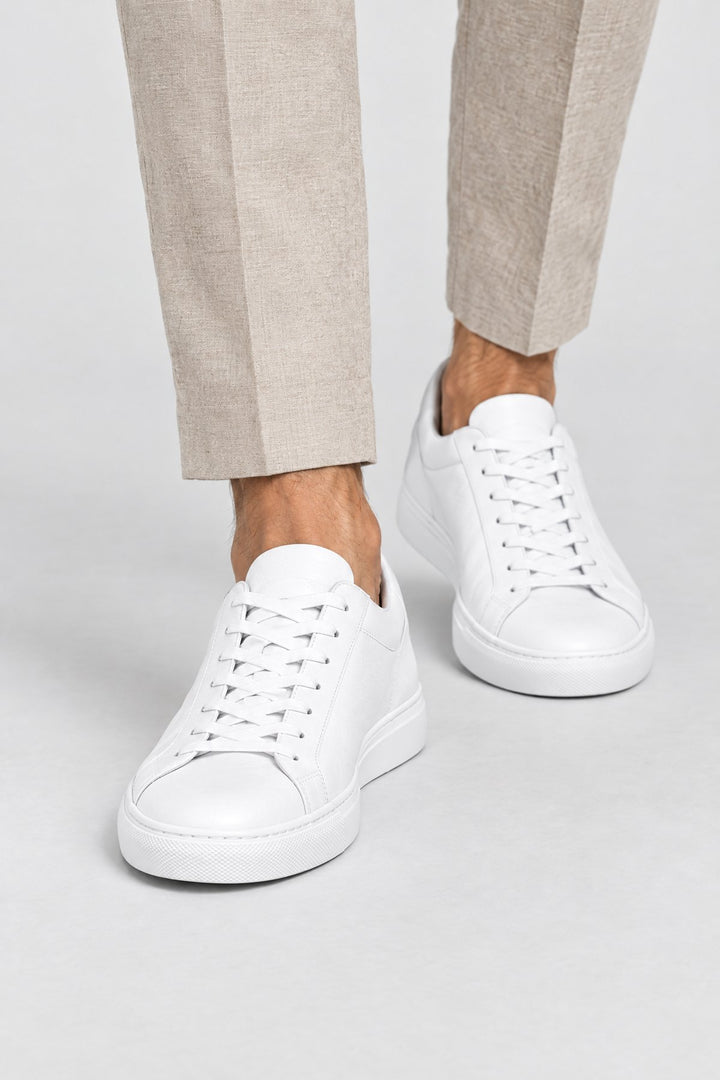 The Court Sneaker in White, close-up