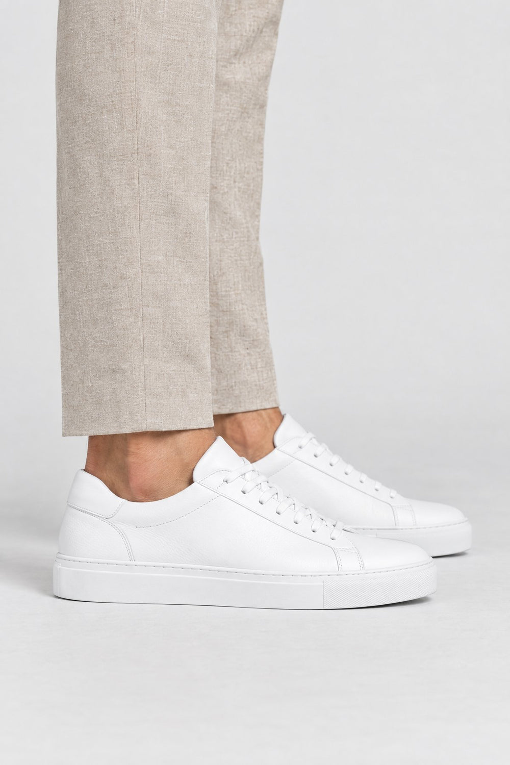 The Court Sneaker in White, side view