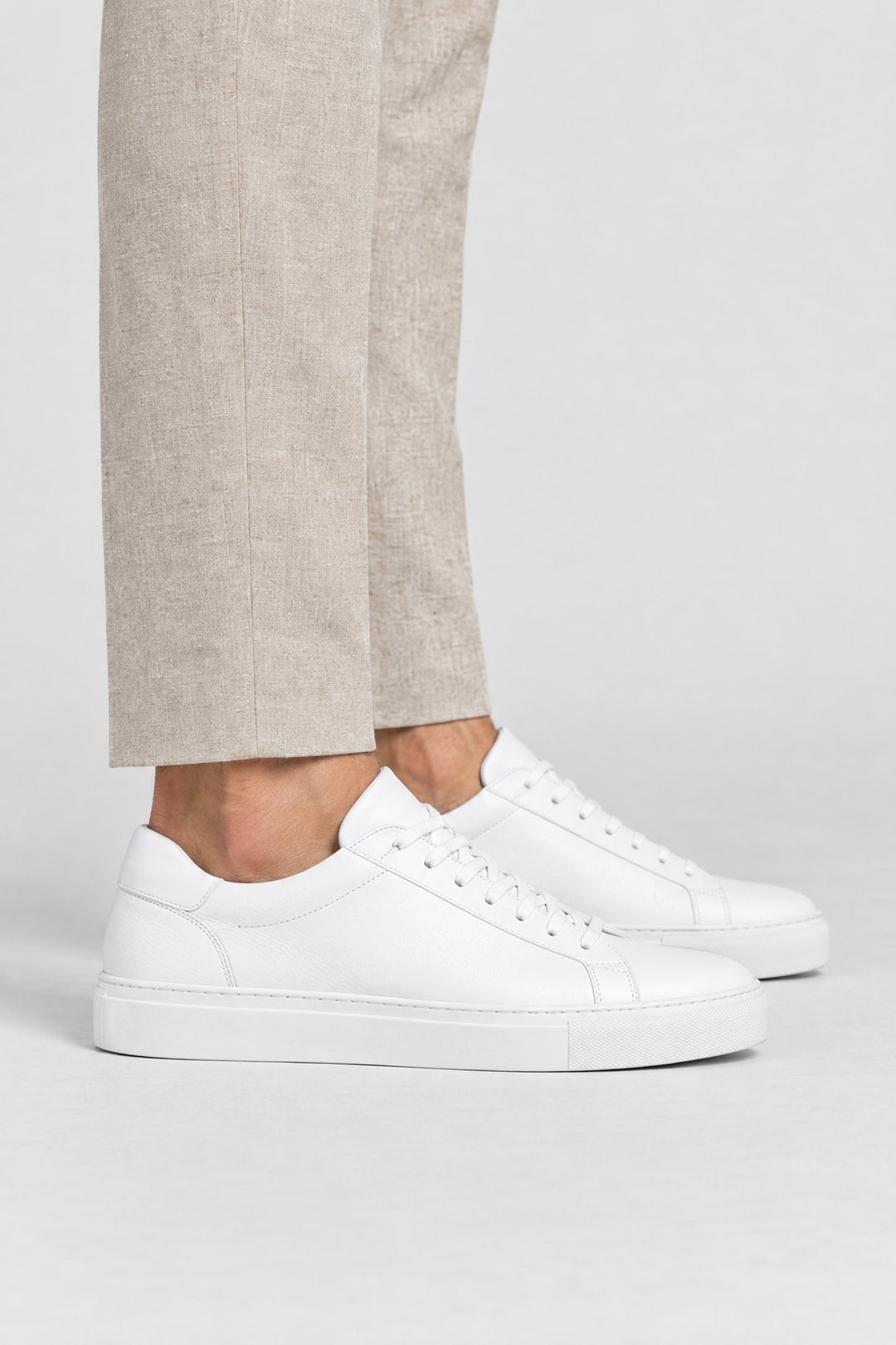 The Court Sneaker in White, side view