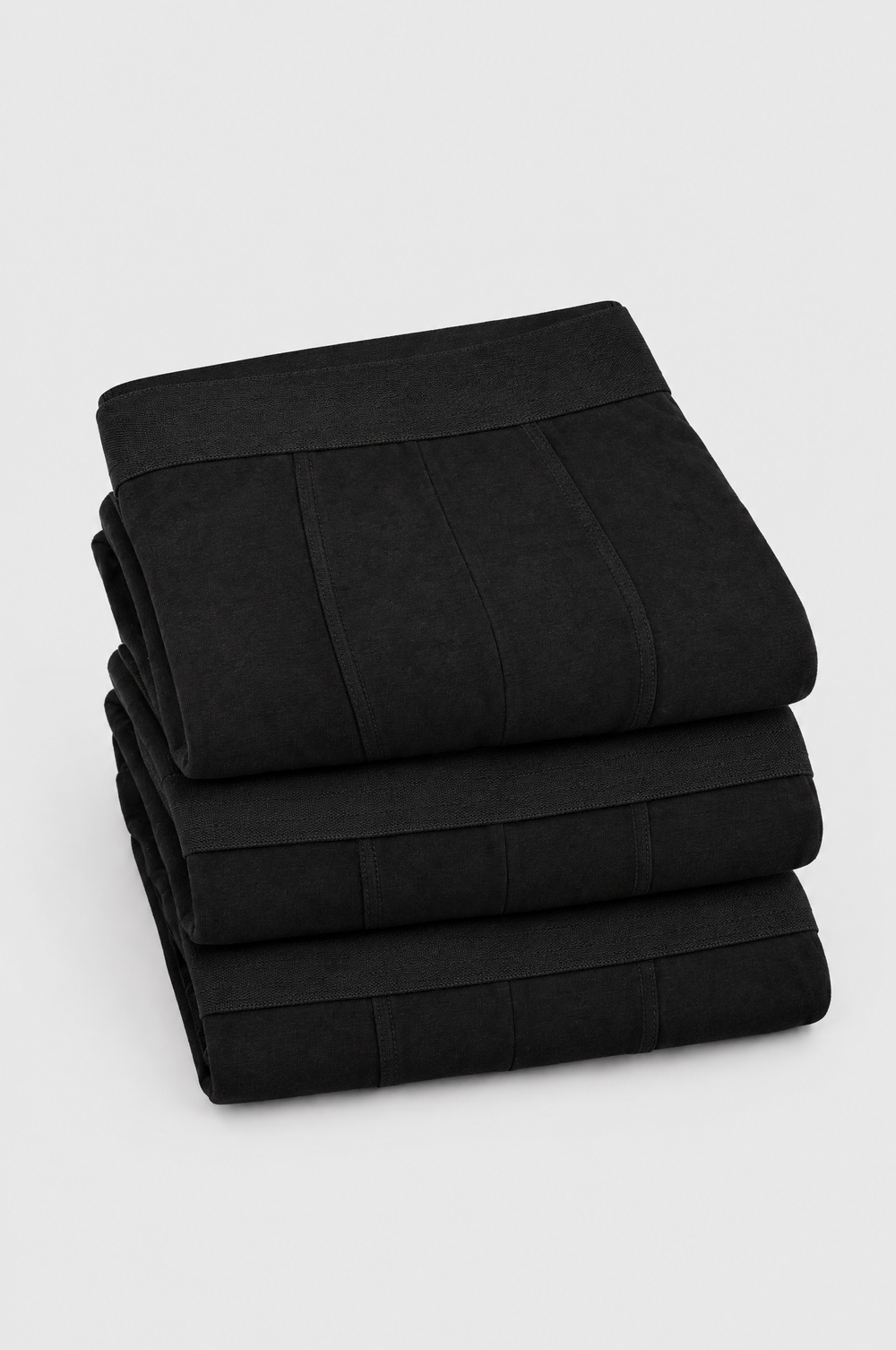 The Essential Boxer 6-Pack in Black, close-up detail