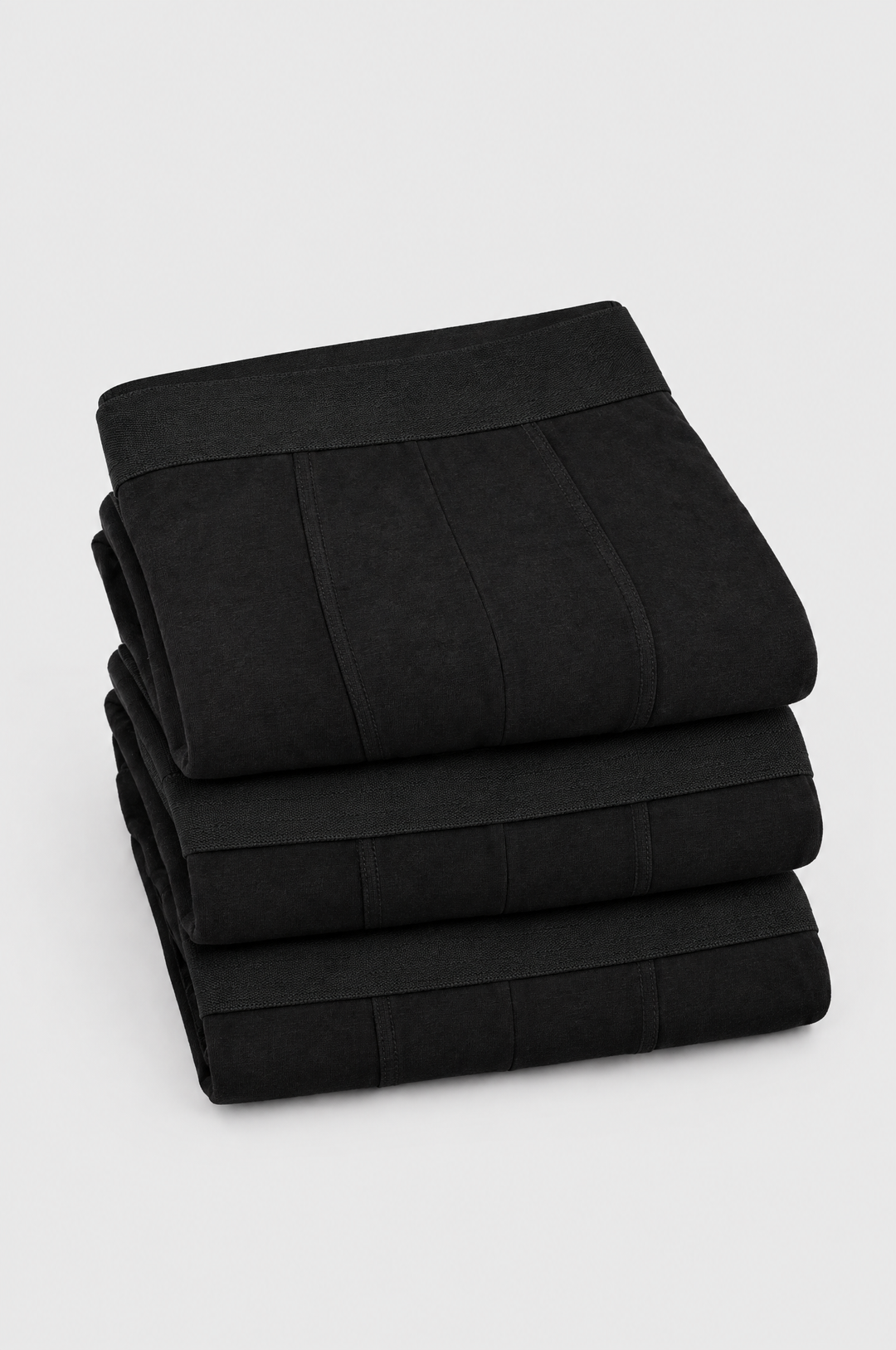 The Essential Boxer 6-Pack in Black, close-up detail