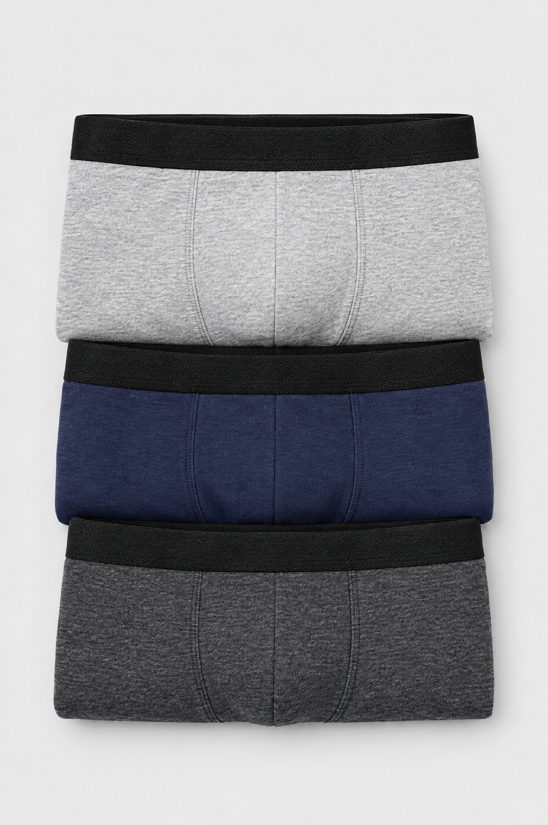 The Essential Boxer 6-Pack in Grey Mix, close-up detail