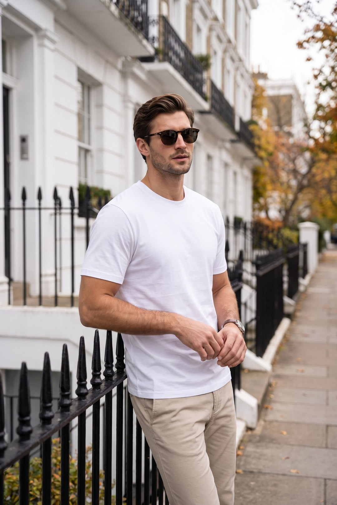 The Everyday Cotton Tee styled in London