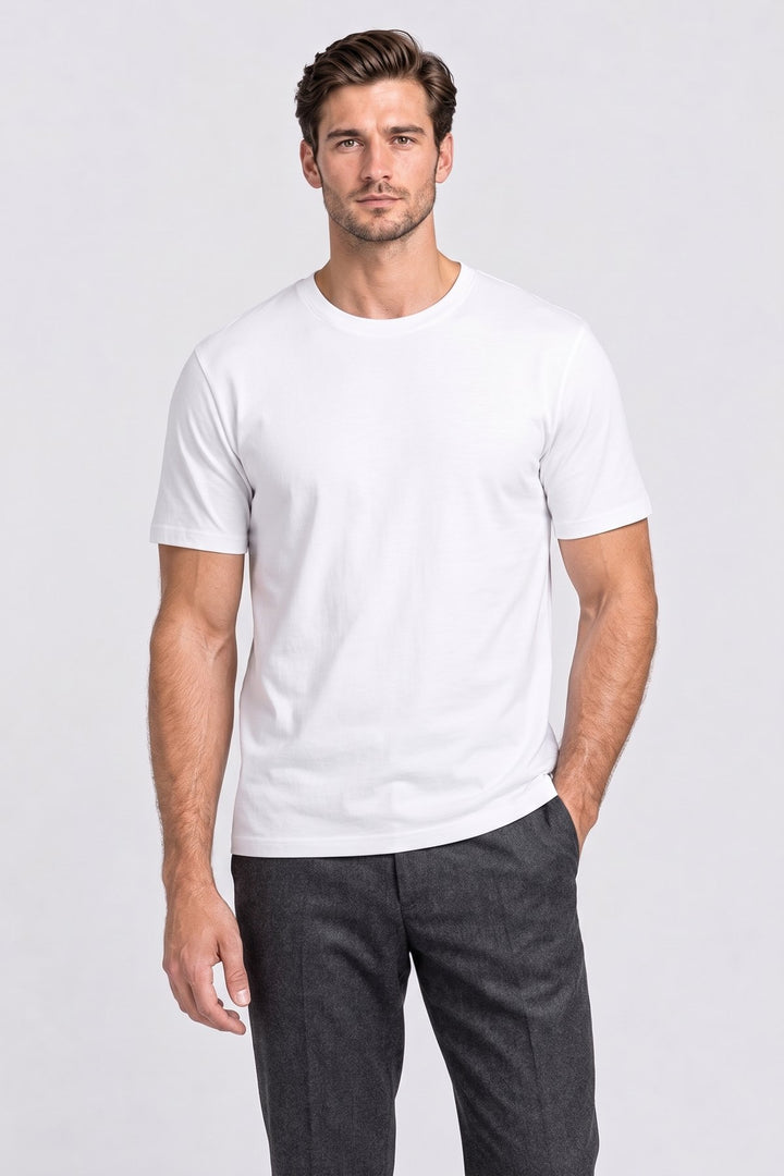 The Everyday Cotton Tee in White – men&