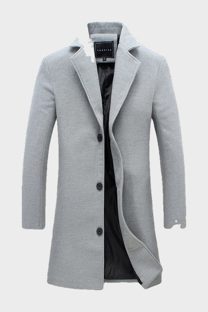 The Hampstead Overcoat in Light Grey
