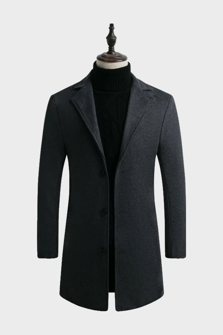 The Hampstead Overcoat in Charcoal