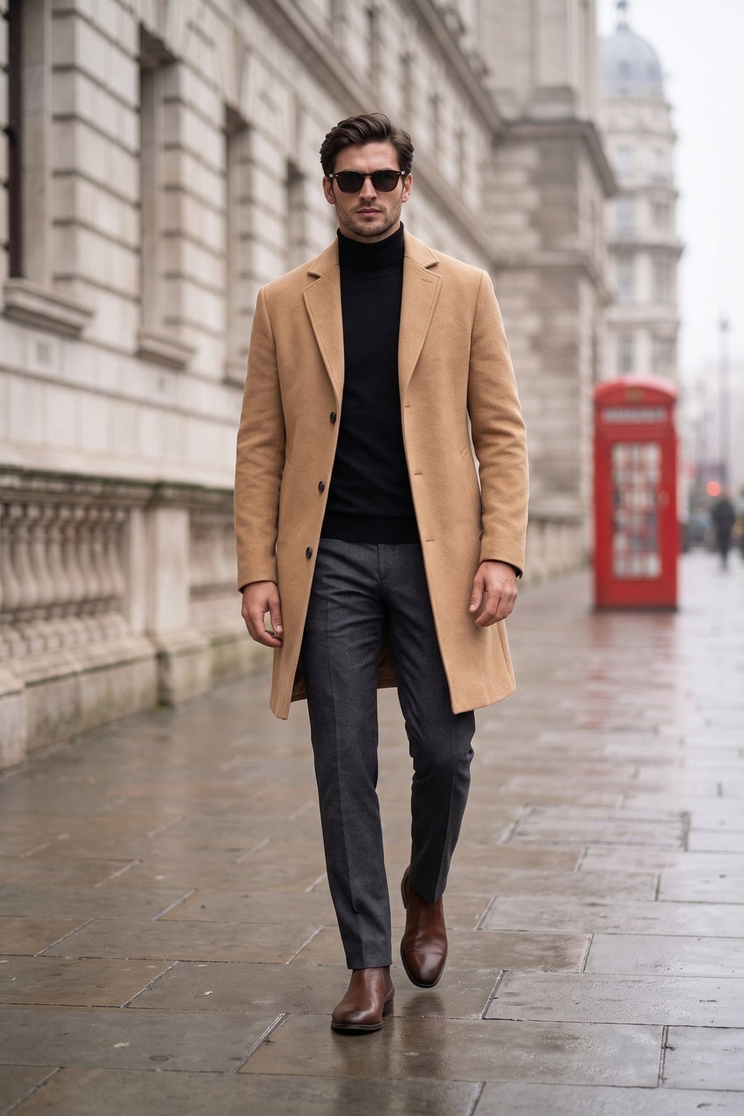 The Hampstead Overcoat styled in London