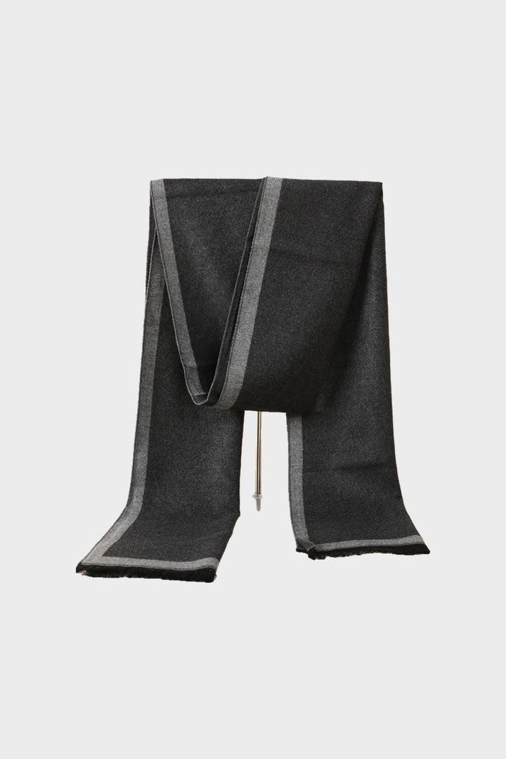 The Herringbone Scarf in Charcoal
