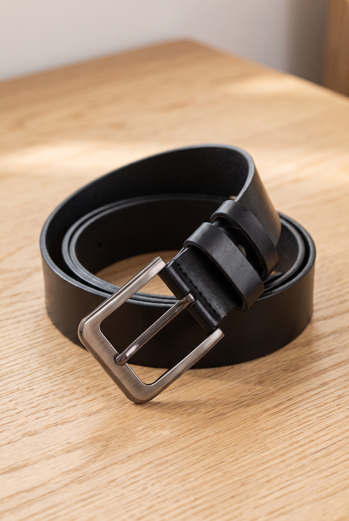 The Jermyn Leather Belt in Black – men&