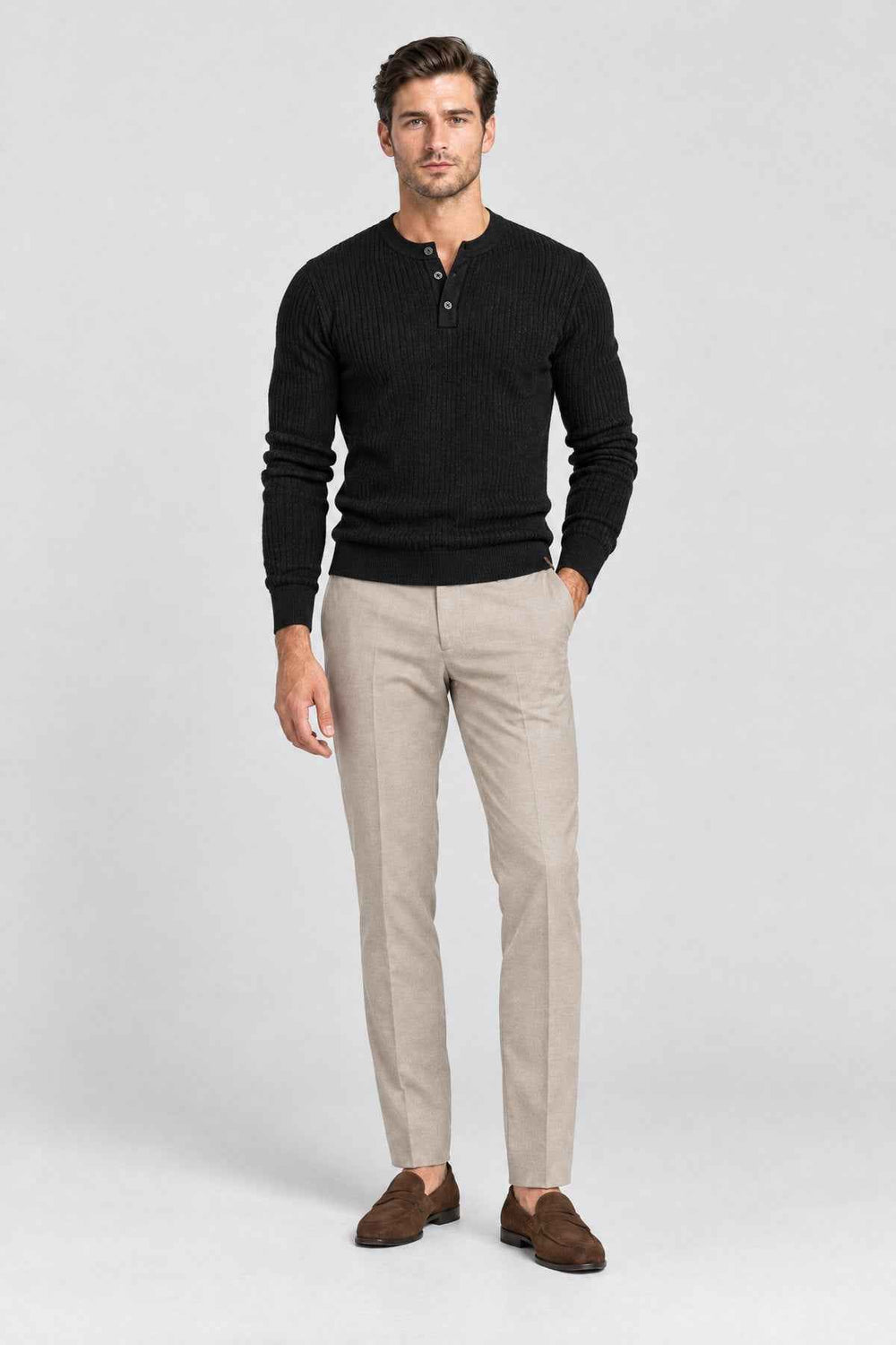 THE KENSINGTON RIBBED HENLEY