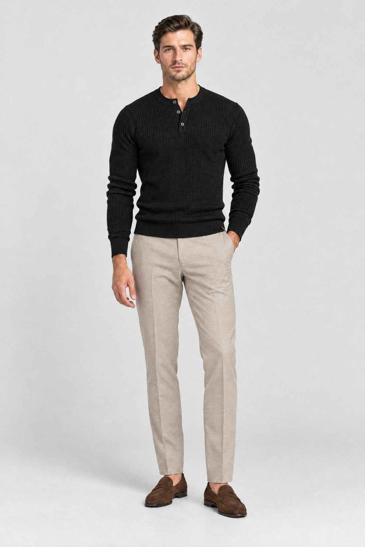 THE KENSINGTON RIBBED HENLEY