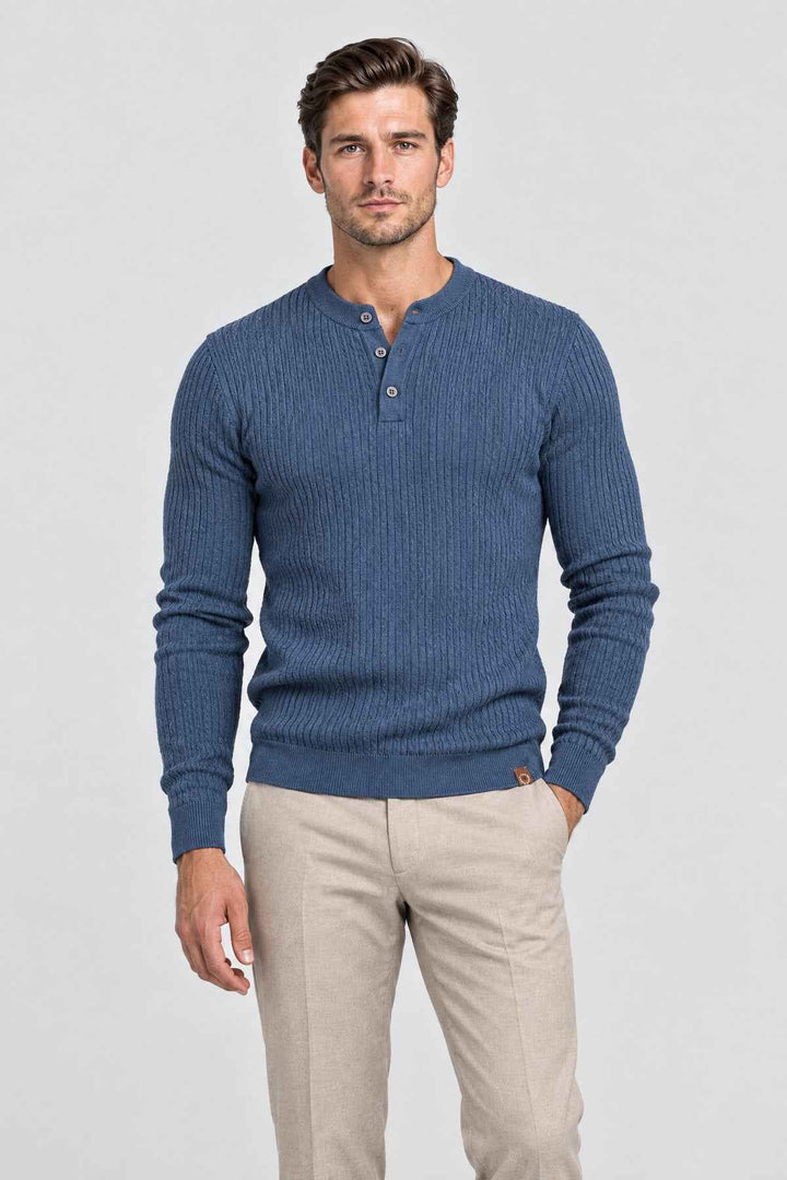 THE KENSINGTON RIBBED HENLEY