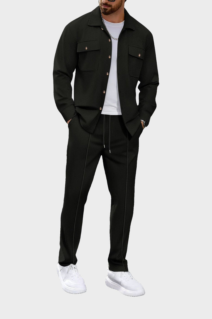 The Marlow Waffle Set in Black