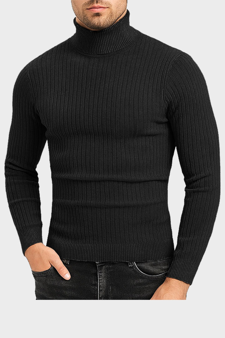 The Marylebone Roll Neck in Black