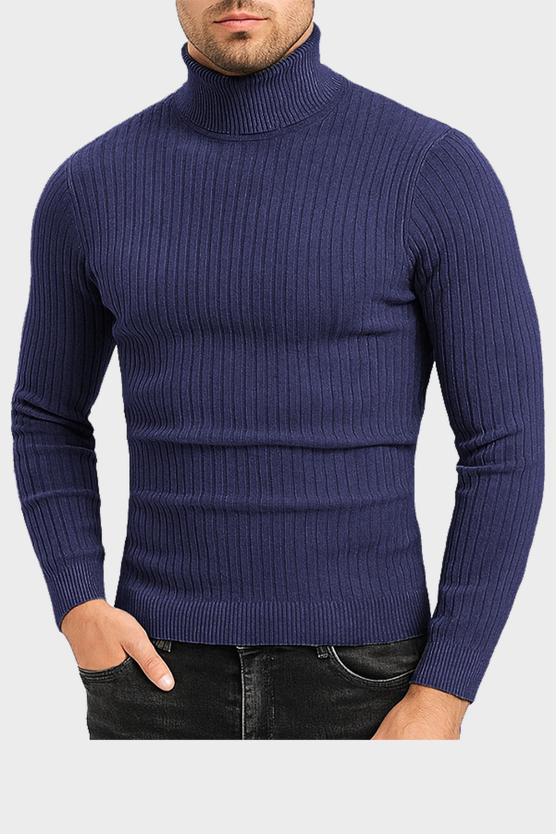 The Marylebone Roll Neck in Navy