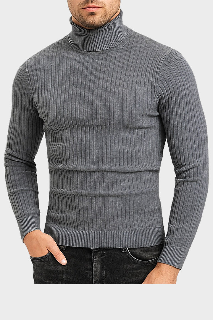 The Marylebone Roll Neck in Charcoal