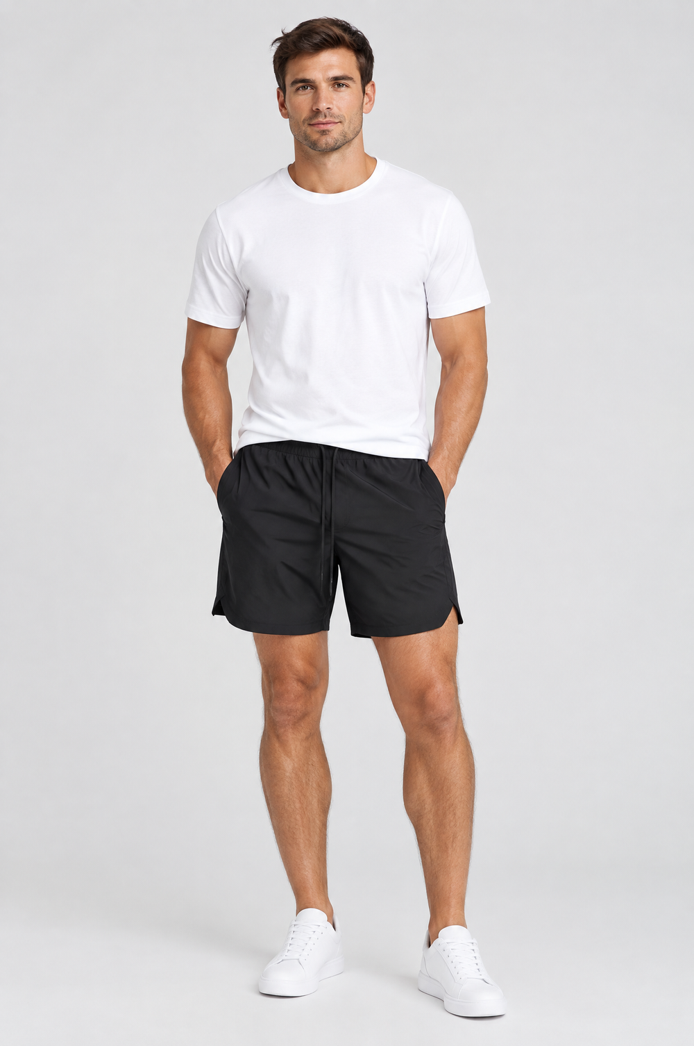 Men's Lightweight Training Shorts in Black – The Mile End by WARDLEY