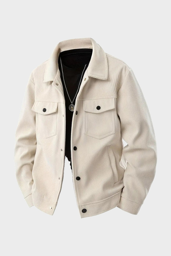 The Notting Hill Cord Jacket in Ecru