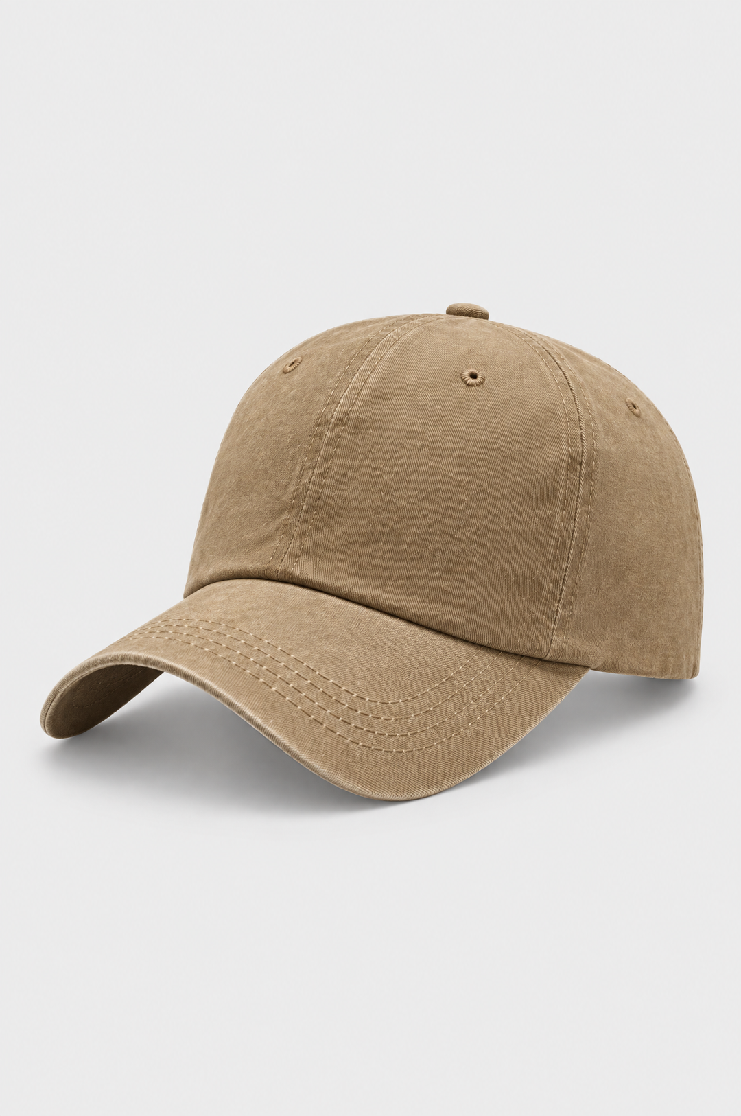 The Piccadilly Washed Cap in Sand, product shot