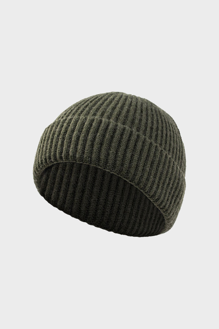 The Ribbed Beanie in Olive