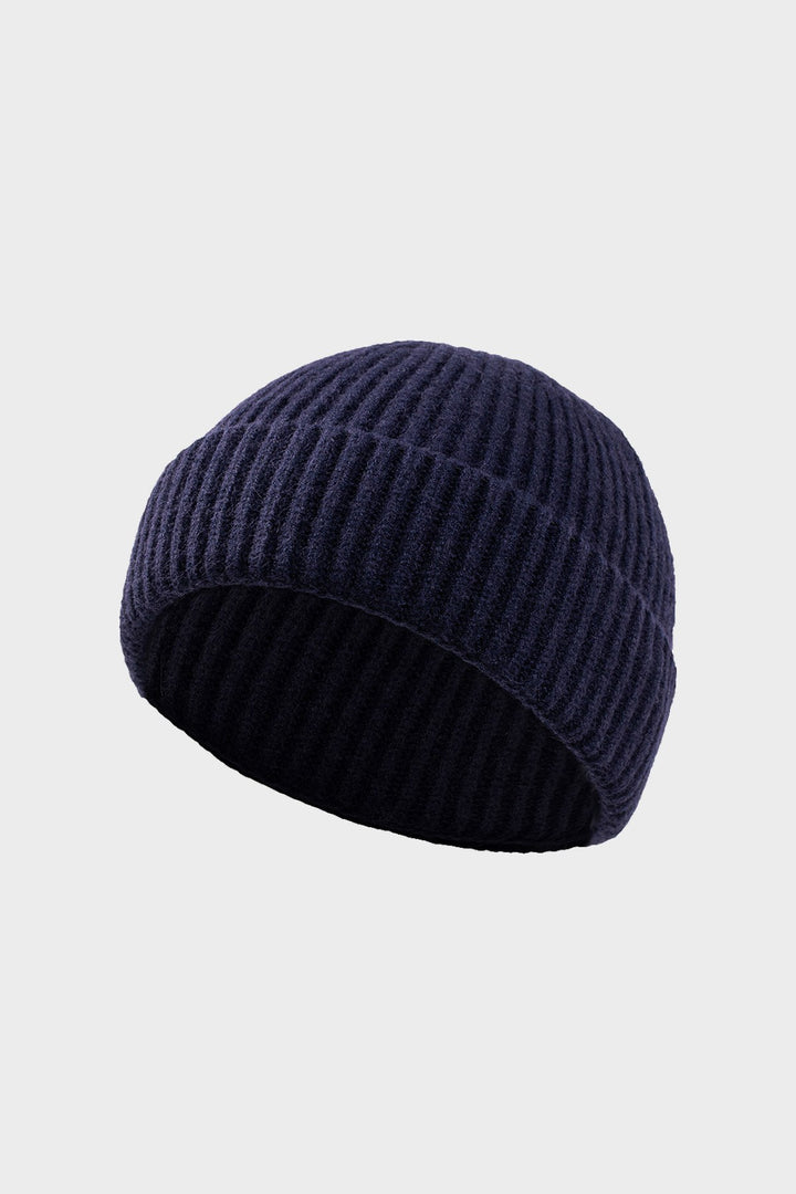 The Ribbed Beanie in Navy