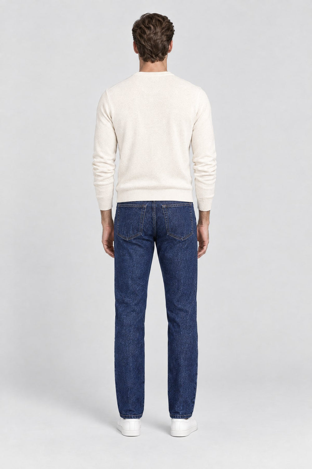 The Shoreditch Straight Jean in Indigo, back view