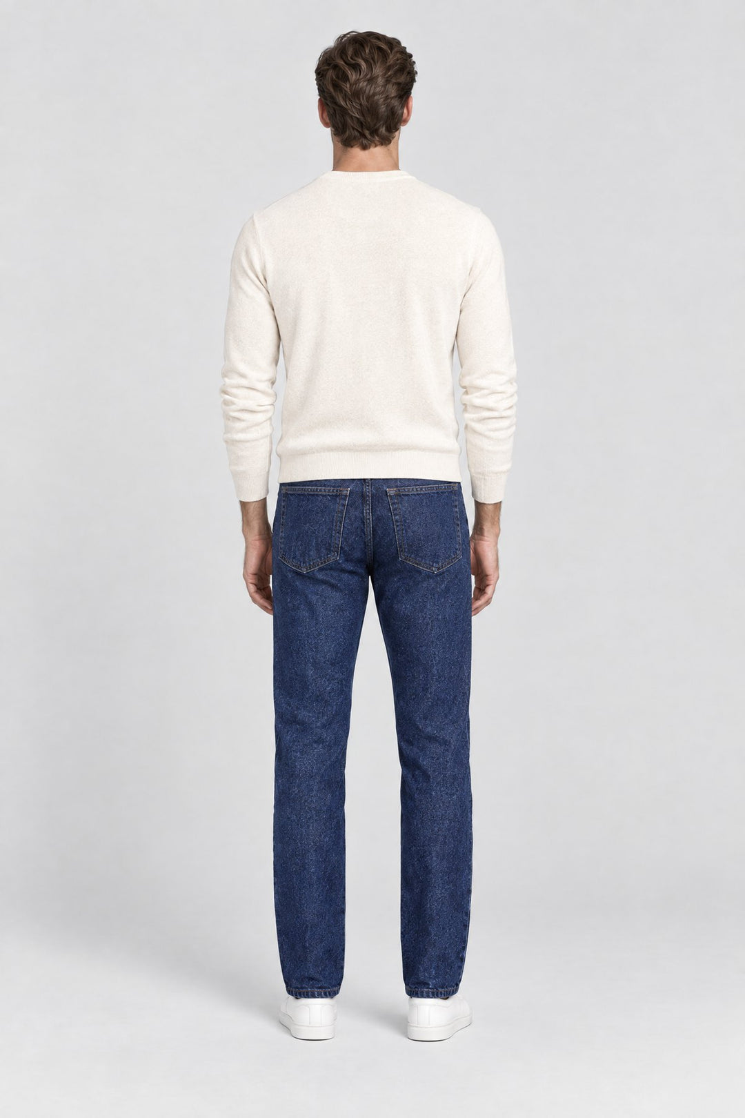 The Shoreditch Straight Jean in Indigo, back view