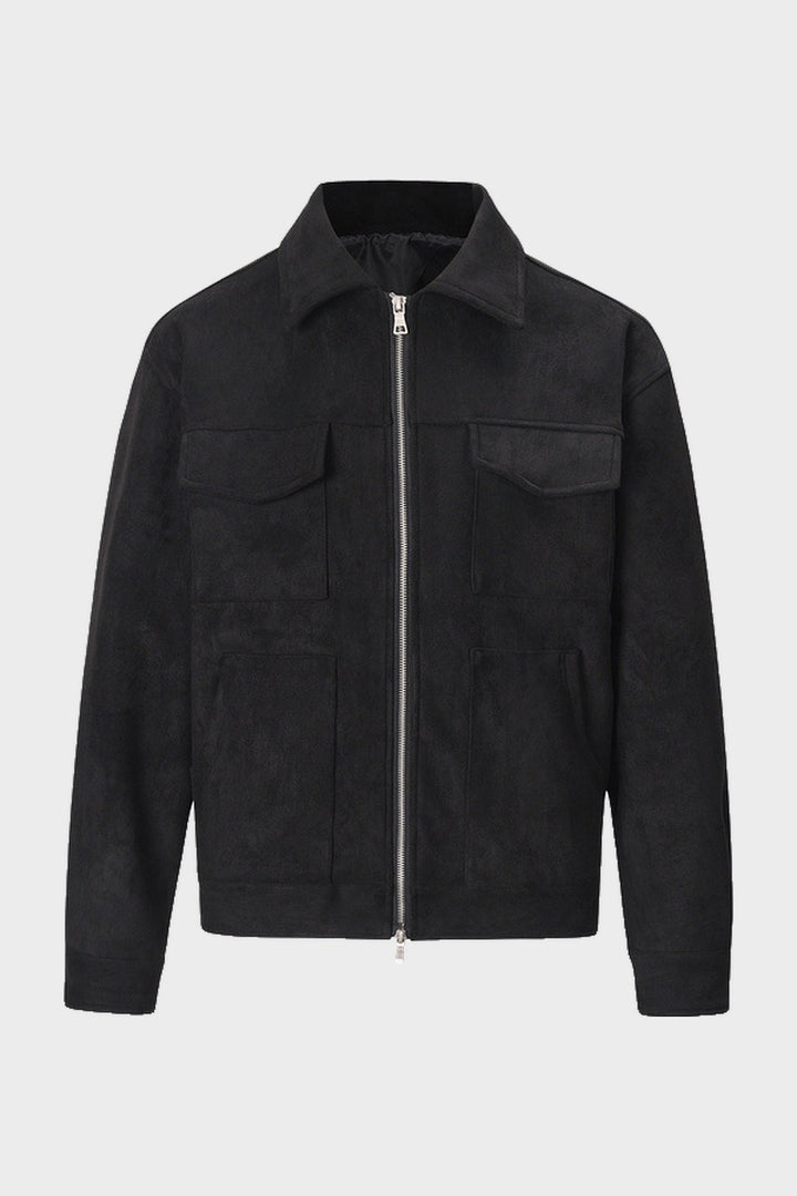 The Soho Suede Jacket in Black